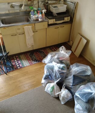大阪府大阪市西区 M様の不用品回収作業前のご自宅の写真