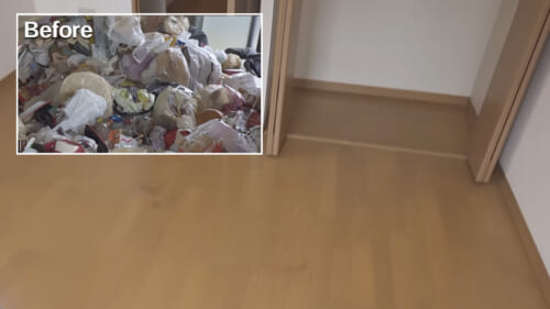 ゴミ屋敷片付けビフォーアフターリビング