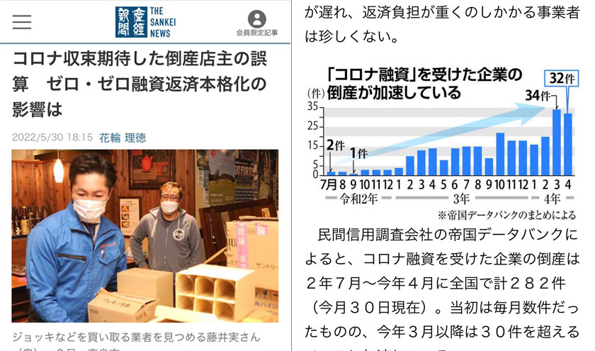 ゼロ・ゼロ融資返済本格化の影響はで紹介された映像