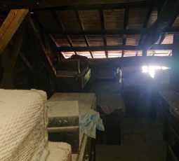 屋根裏の不用品回収 作業前の写真