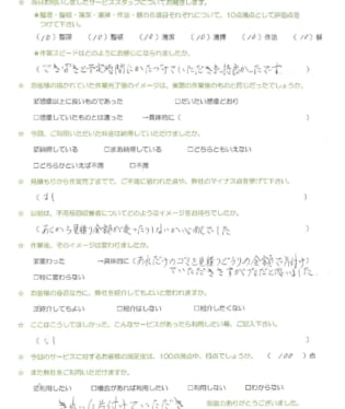 お客様アンケート画像