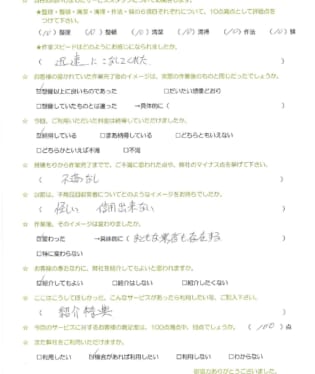 お客様アンケート画像