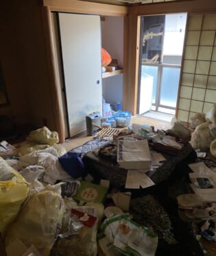 京都　M様の不用品回収作業前のご自宅の写真