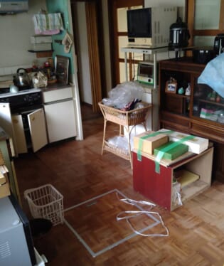 大阪府大阪市城東区 S様の不用品回収作業前のご自宅の写真