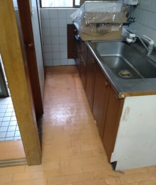 大阪府貝塚市 A様の不用品回収作業後のご自宅の写真