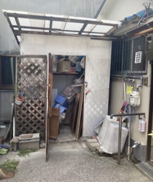 奈良県生駒郡平群町 H様の不用品回収作業前のご自宅の写真