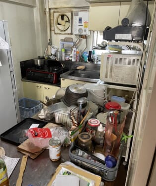 大阪府大阪市鶴見区 W様の不用品回収作業前のご自宅の写真