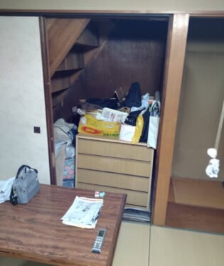 大阪府南河内郡千早赤阪村 E様の不用品回収作業前のご自宅の写真