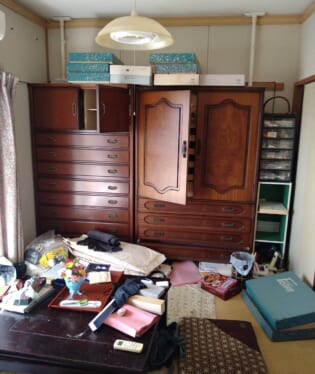 大阪府大阪市天王寺区 A様の不用品回収作業前のご自宅の写真