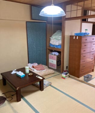 京都府京都市中京区の不用品回収作業前のご自宅の写真