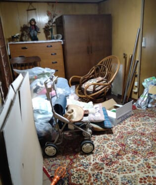 京都府京都市西京区京都府の不用品回収作業前のご自宅の写真
