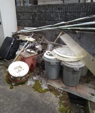 京都府綾部市 K様の不用品回収作業前のご自宅の写真