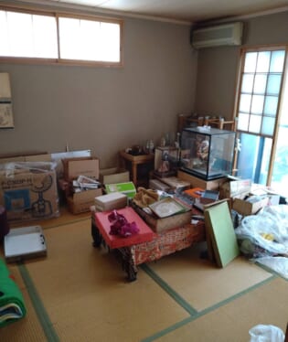 京都府長岡京市 D様の不用品回収作業前のご自宅の写真
