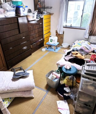 大阪府豊能郡豊能町 I様の不用品回収作業前のご自宅の写真