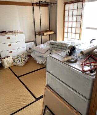 大阪府豊能郡能勢町 J様の不用品回収作業前のご自宅の写真