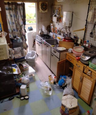 奈良県御所市 K様の不用品回収作業前のご自宅の写真