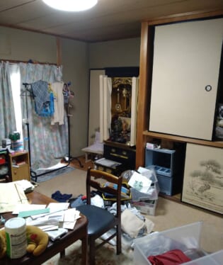 奈良県北葛城郡上牧町 R様の不用品回収作業前のご自宅の写真