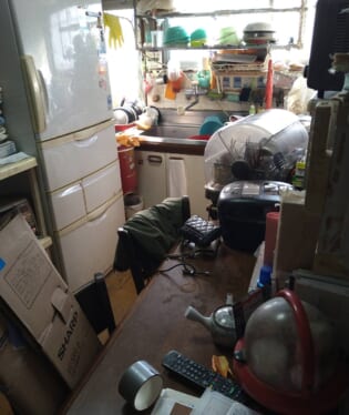 大阪府 A様の不用品回収作業前のご自宅の写真
