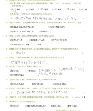 お客様アンケート画像
