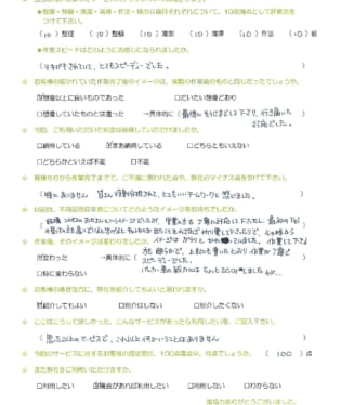 お客様アンケート画像