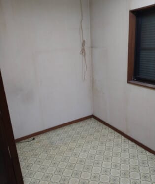 大阪府貝塚市 A様の不用品回収作業後のご自宅の写真