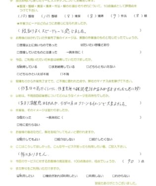お客様アンケート画像