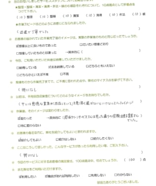 お客様アンケート画像