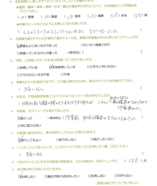 お客様アンケート画像