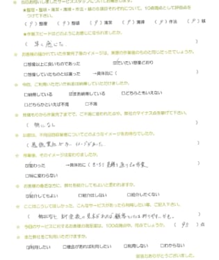 お客様アンケート画像