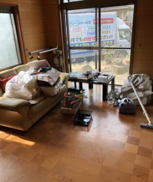 大阪府大阪市 T様の不用品回収作業前のご自宅の写真