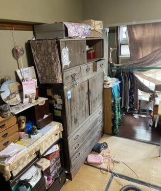 大阪府枚方市 M様の不用品回収作業前のご自宅の写真