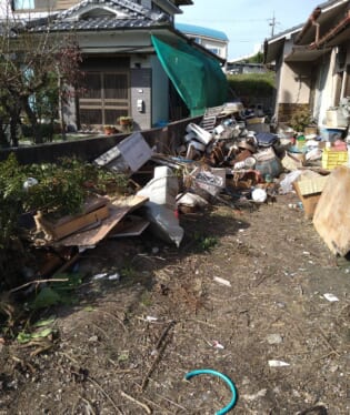 京都府京都市北区 A様の不用品回収作業前のご自宅の写真