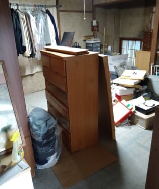  京都府京都市上京区 U様の不用品回収作業前のご自宅の写真