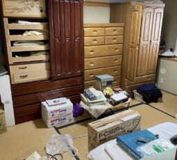 遺品整理 作業前の写真