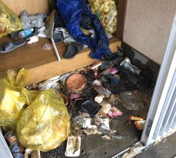 特殊清掃 作業前の写真