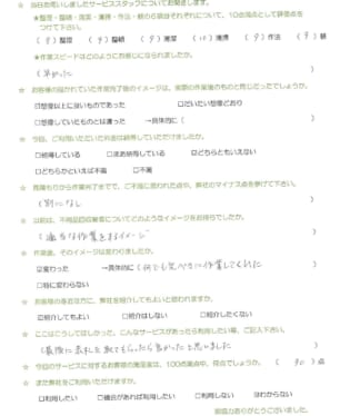 お客様アンケート画像