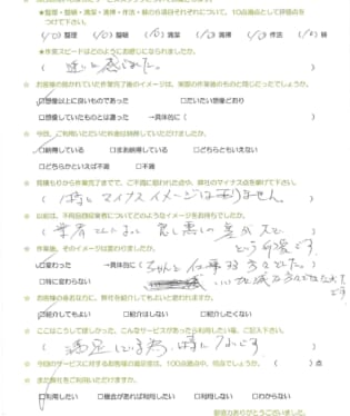 お客様アンケート画像