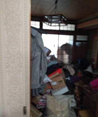 奈良 A様のゴミ屋敷片付け前のご自宅の写真