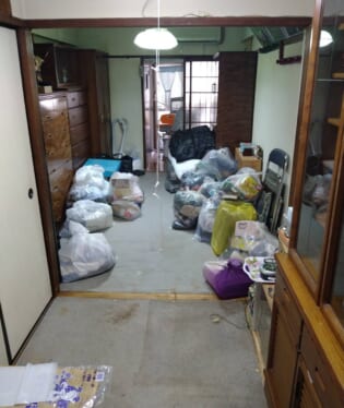 大阪府大阪市平野区 Y様の不用品回収作業前のご自宅の写真