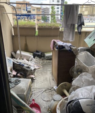大阪府大阪市平野区 I様の不用品回収作業前のご自宅の写真