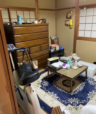 奈良県大和郡山市　K様の遺品整理作業前のご自宅の写真