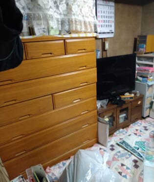 大阪府大阪市東成区 F様の不用品回収作業前のご自宅の写真