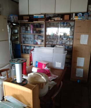 大阪府岸和田市 G様の不用品回収作業前のご自宅の写真