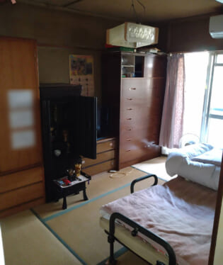 大阪府大阪市生野区 W様の遺品整理作業前のご自宅の写真