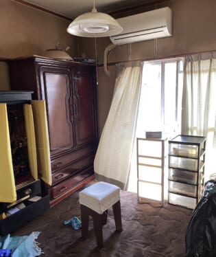 大阪府大阪市阿倍野区 Z様の遺品整理作業前のご自宅の写真