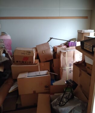 京都府京都市北区 A様の遺品整理作業前のご自宅の写真