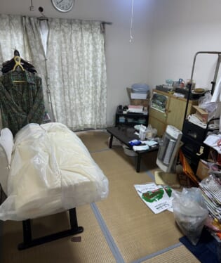 大阪府大阪市東住吉区 J様の遺品整理作業前のご自宅の写真
