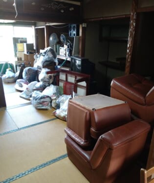 大阪府守口市 B様の不用品回収作業前のご自宅の写真