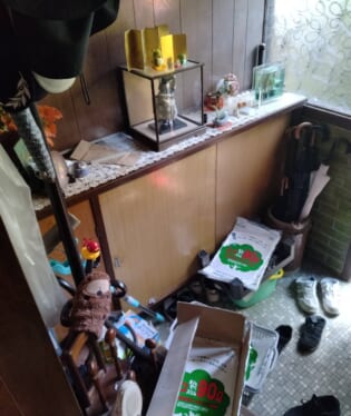 大阪府豊能郡豊能町 Ｌ様の遺品整理作業前のご自宅の写真