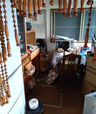 大阪府柏原市 F様の不用品回収作業前のご自宅の写真